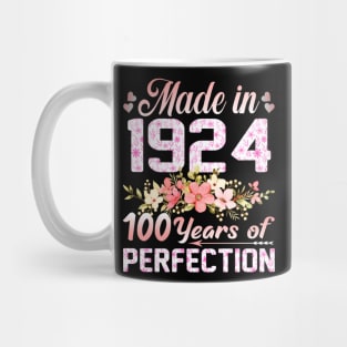 Made In 1924 100 Years Of Perfection 100Th Birthday Mug